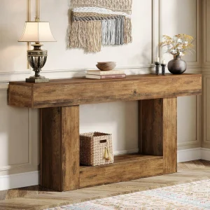 Entryway Table with U-Shaped Base